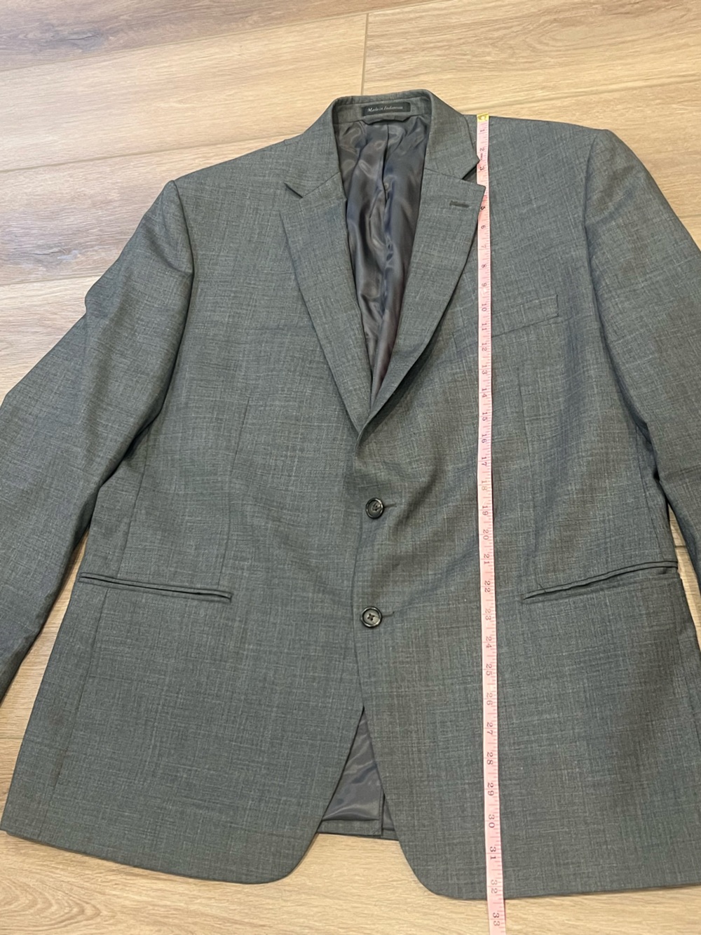 Lauren Ralph Lauren 100% Wool Charcoal Gray Two-Piece Suit 46 Chest 38 Waist - Picture 2 of 16
